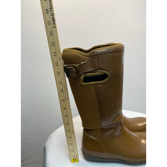 Bogs Women's Brown Classic High Handle Waterproof Rain Boots Size 8 - Picture 9 of 11